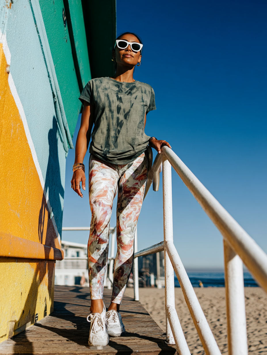 Tie-Dye Marina Tee – Eucalyptus Green