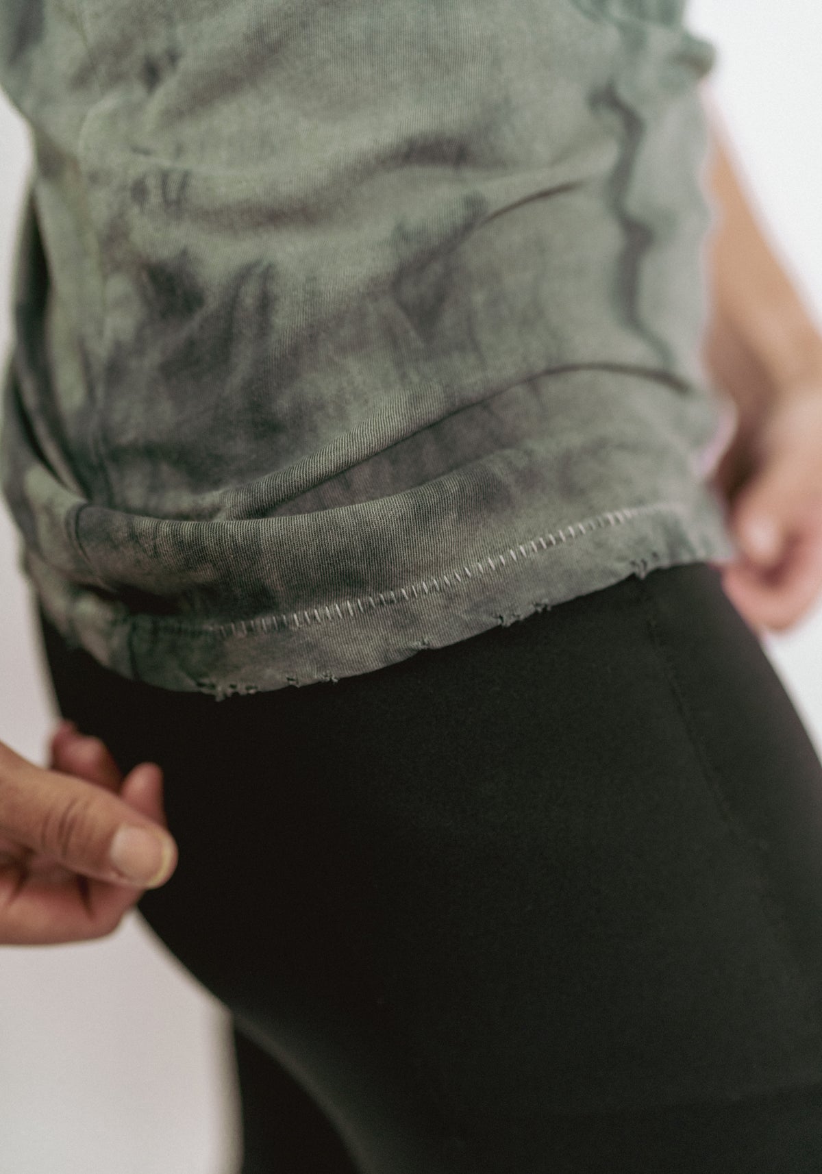 Tie-Dye Marina Tee – Eucalyptus Green