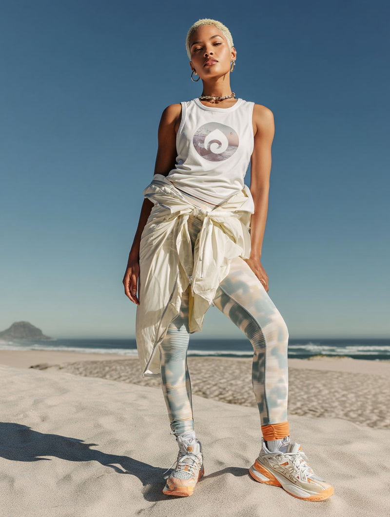 KCA Ocean View Graphic Muscle Tank – White/CMYK