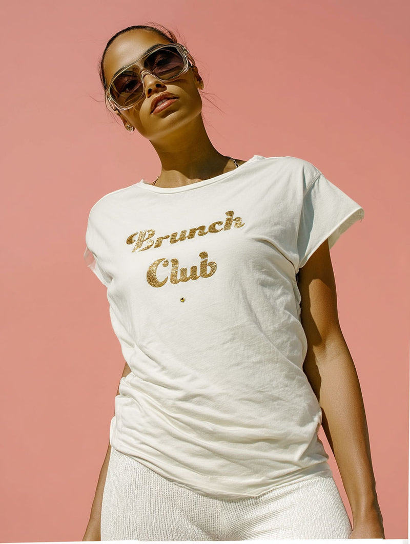 The Tee El Brunch Club – Vintage White/Rosegold