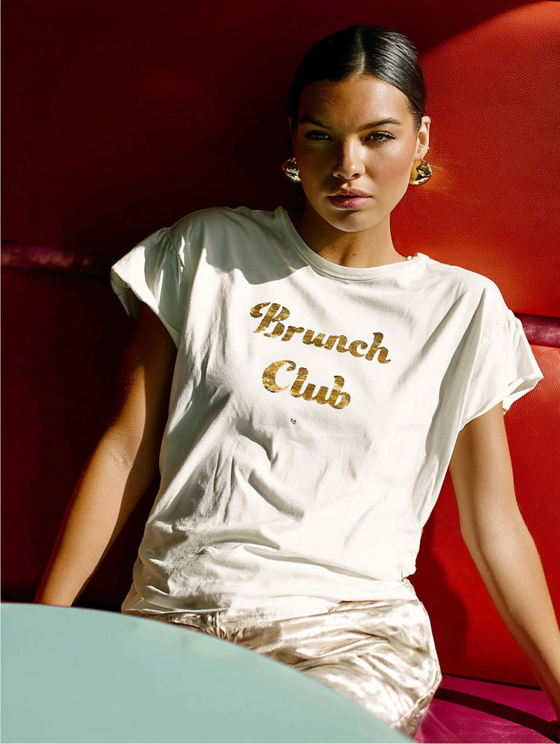 The Tee El Brunch Club – Vintage White/Rosegold