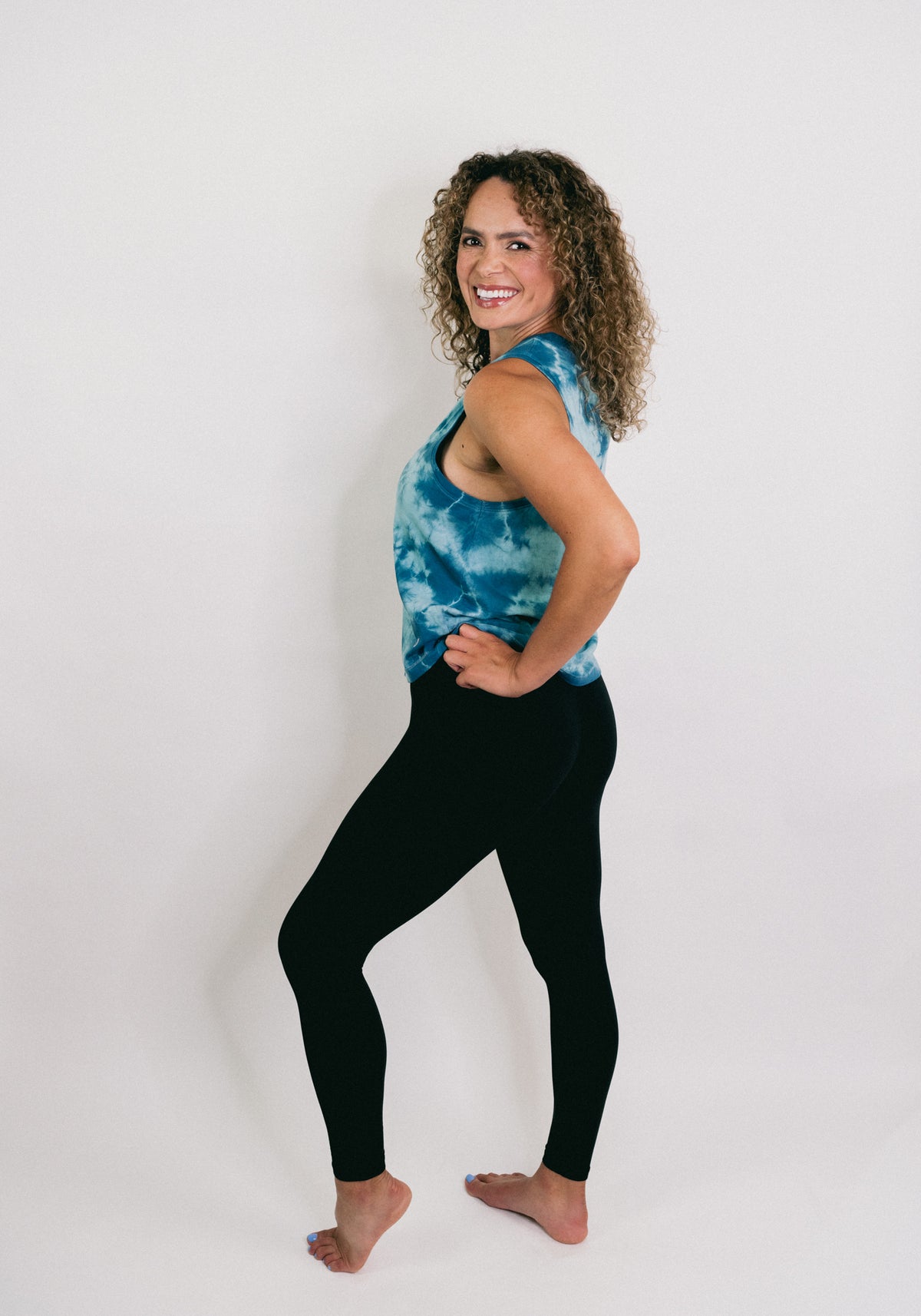Tie-Dye Lands End Tank – Turquoise
