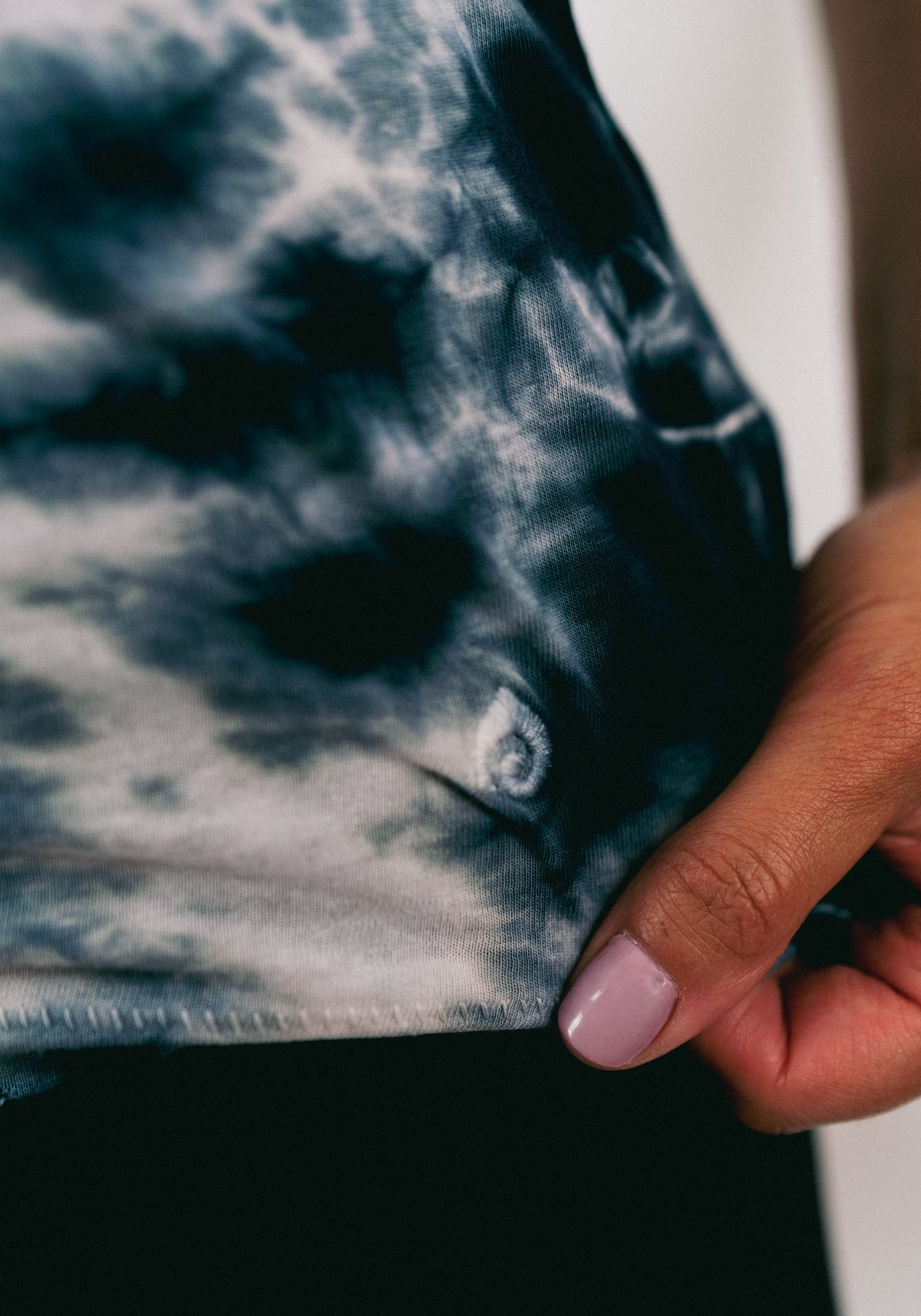 Tie-Dye Marina Tee – Raven Black