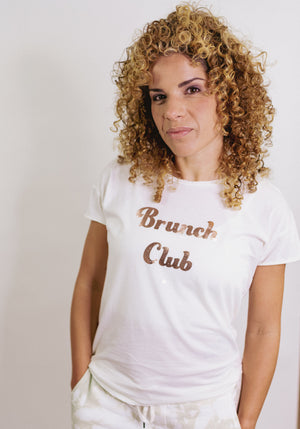 The Tee El Brunch Club – Vintage White/Rosegold