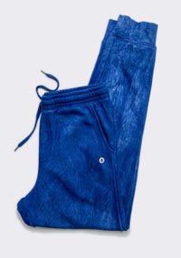 Tie-Dye Boyfriend Fleece Jogger Sweatpants – Dark Vintage Indigo