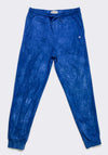Tie-Dye Boyfriend Fleece Jogger Sweatpants – Dark Vintage Indigo