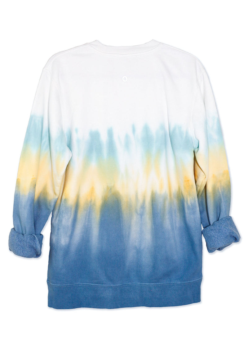 Tie-Dye Sunset Boyfriend Fleece Sweatshirt – Tropical Sunset