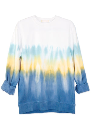 Tie-Dye Sunset Boyfriend Fleece Sweatshirt – Tropical Sunset