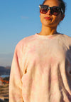 Tie-Dye Sunset Boyfriend Fleece Sweatshirt – Pink Sands